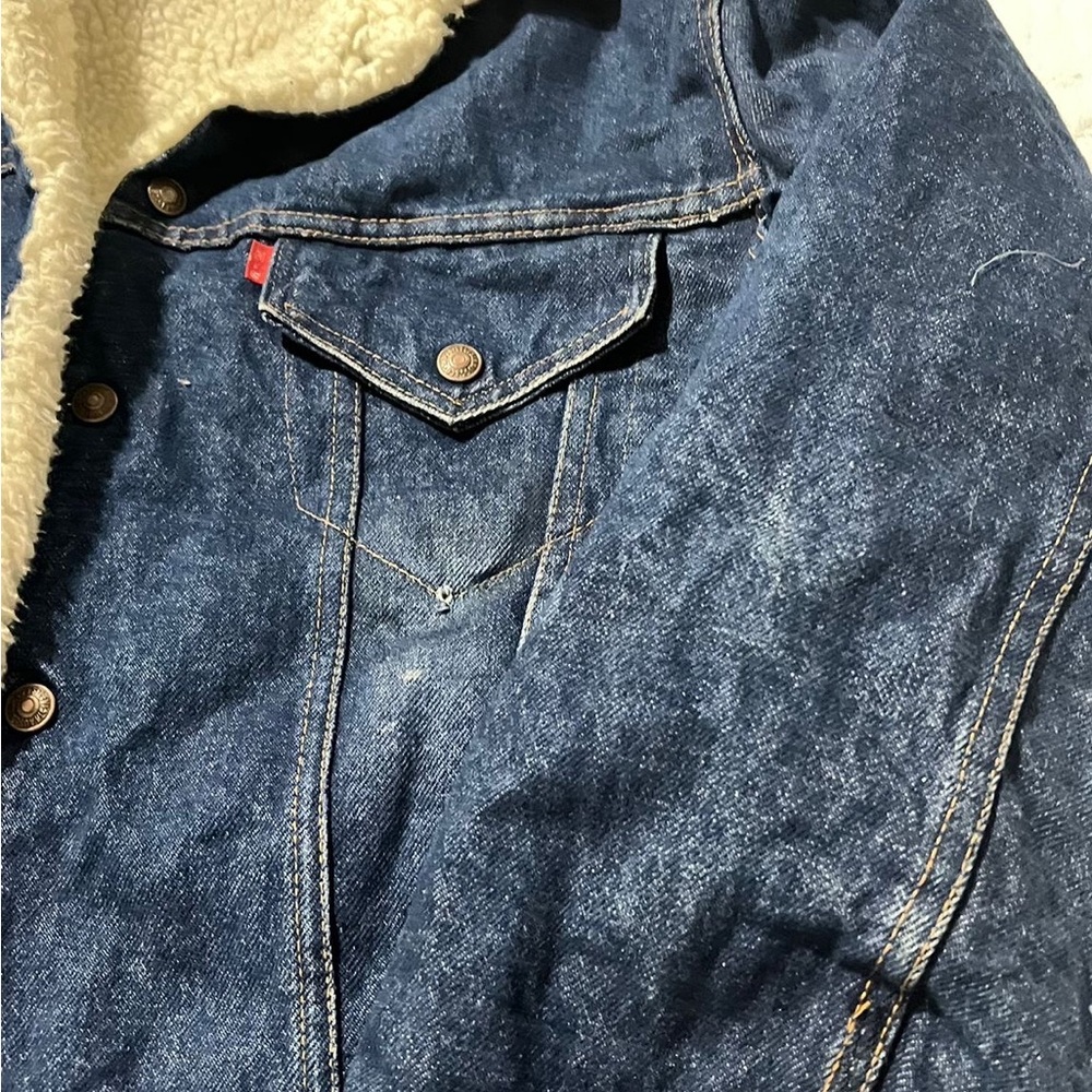 Levi's Cream Sherpa Jacket